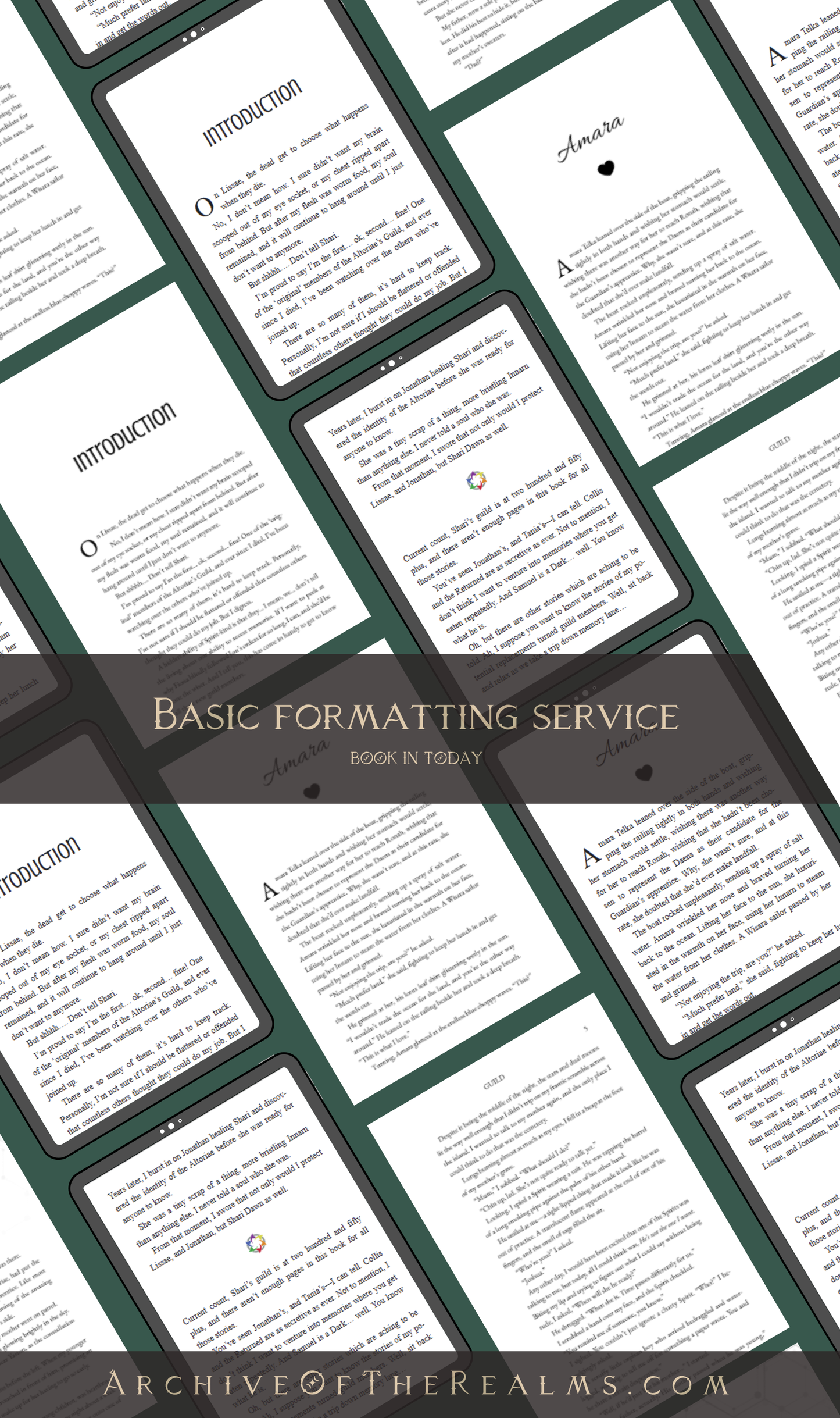 Basic book formatting