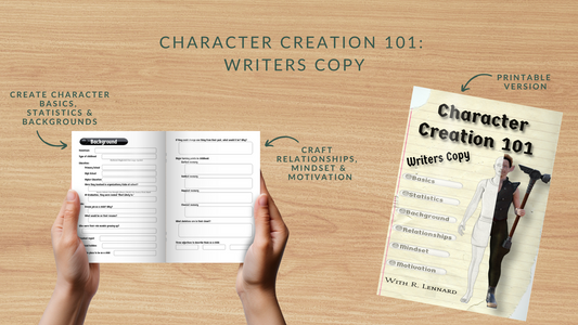 Workbook - Character Creation 101 Writers Copy PDF
